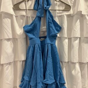 Princess Polly Light Blue Smocked Dress